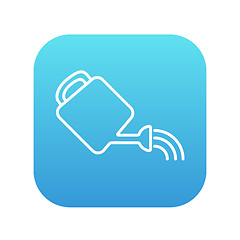 Image showing Watering can line icon.