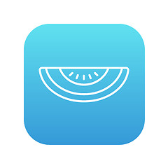 Image showing Melon line icon.