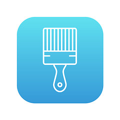 Image showing Paintbrush line icon.