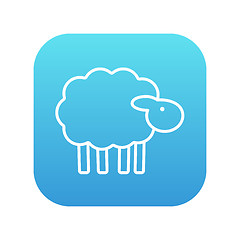 Image showing Sheep line icon.