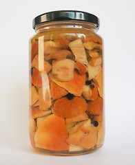 Image showing Porcini mushroom jar