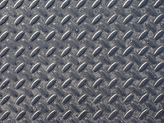 Image showing Grey steel diamond plate background