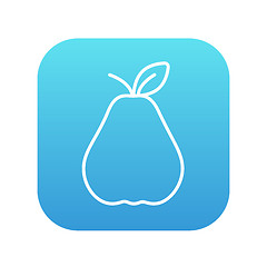 Image showing Pear line icon.