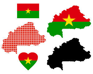 Image showing Burkina Faso map