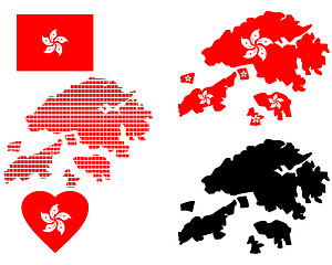 Image showing Hong Kong map