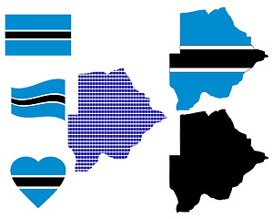 Image showing map Botswana