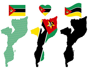 Image showing map Mozambique