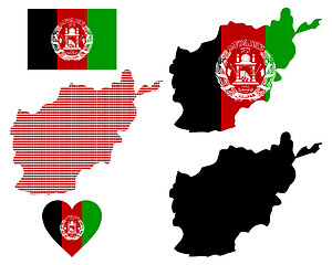 Image showing map of Afghanistan