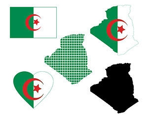 Image showing map of Algeria