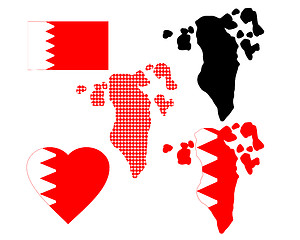 Image showing map of Bahrain