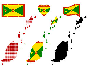 Image showing map of Grenada