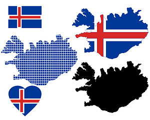 Image showing map of Iceland