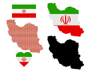 Image showing map of Iran