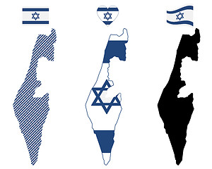 Image showing map of Israel