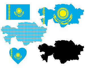 Image showing map of Kazakhstan