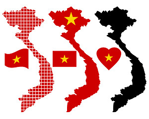 Image showing map of Vietnam