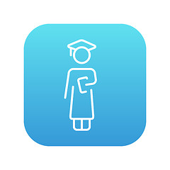 Image showing Graduate line icon.