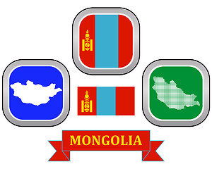 Image showing map of map of Mongolia