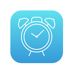 Image showing Alarm clock line icon.