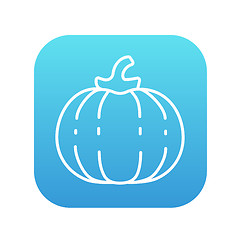 Image showing Pumpkin line icon.