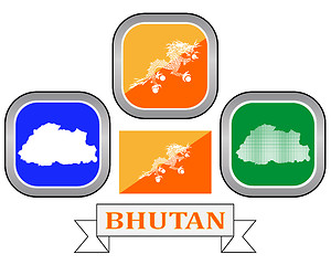 Image showing map of Bhutan