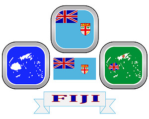 Image showing map of Fiji