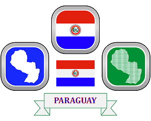 Image showing map of Paraguay