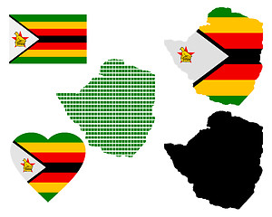 Image showing Zimbabwe map