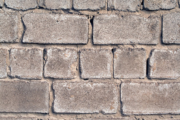 Image showing old wall from a rough grey brick. background 1