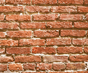 Image showing Retro looking Brick wall