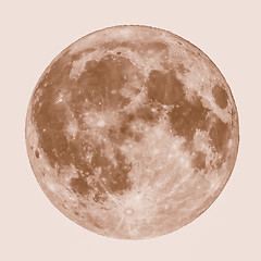 Image showing Retro looking Full moon