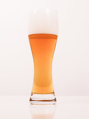 Image showing Retro looking Weizen beer