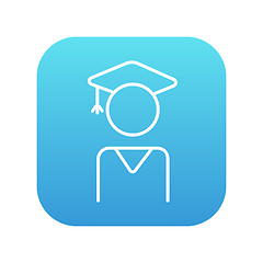 Image showing Graduate line icon.