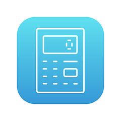 Image showing Calculator line icon.