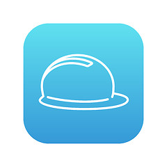 Image showing Hard hat line icon.