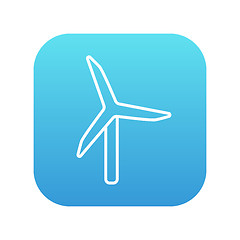 Image showing Windmill line icon.