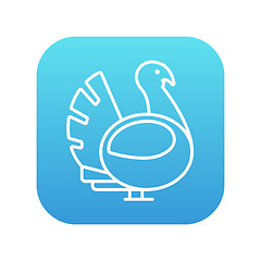 Image showing Turkey line icon.