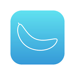 Image showing Banana line icon.