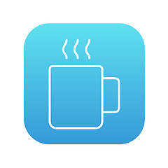 Image showing Mug of hot drink line icon.