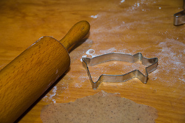 Image showing Ginger bread baking equipment