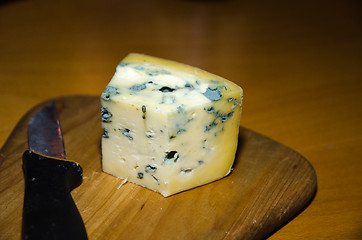 Image showing Blue cheese close up