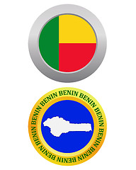 Image showing button as a symbol BENIN