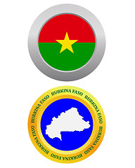 Image showing button as a symbol BURKINA FASO
