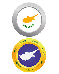 Image showing button as a symbol CYPRUS