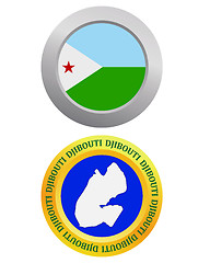 Image showing button as a symbol DJIBOUTI