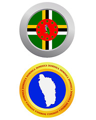 Image showing button as a symbol DOMINICA