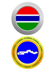 Image showing button as a symbol GAMBIA