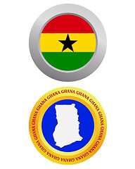 Image showing button as a symbol GHANA
