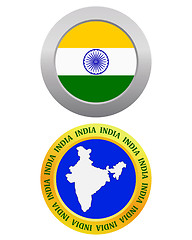 Image showing button as a symbol INDIA
