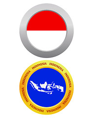 Image showing button as a symbol INDONESIA